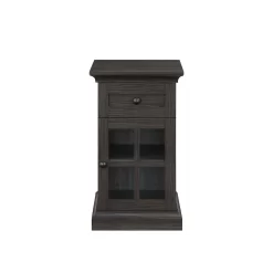 Better Homes & Gardens Canton End Table with USB, Tobacco Oak Finish