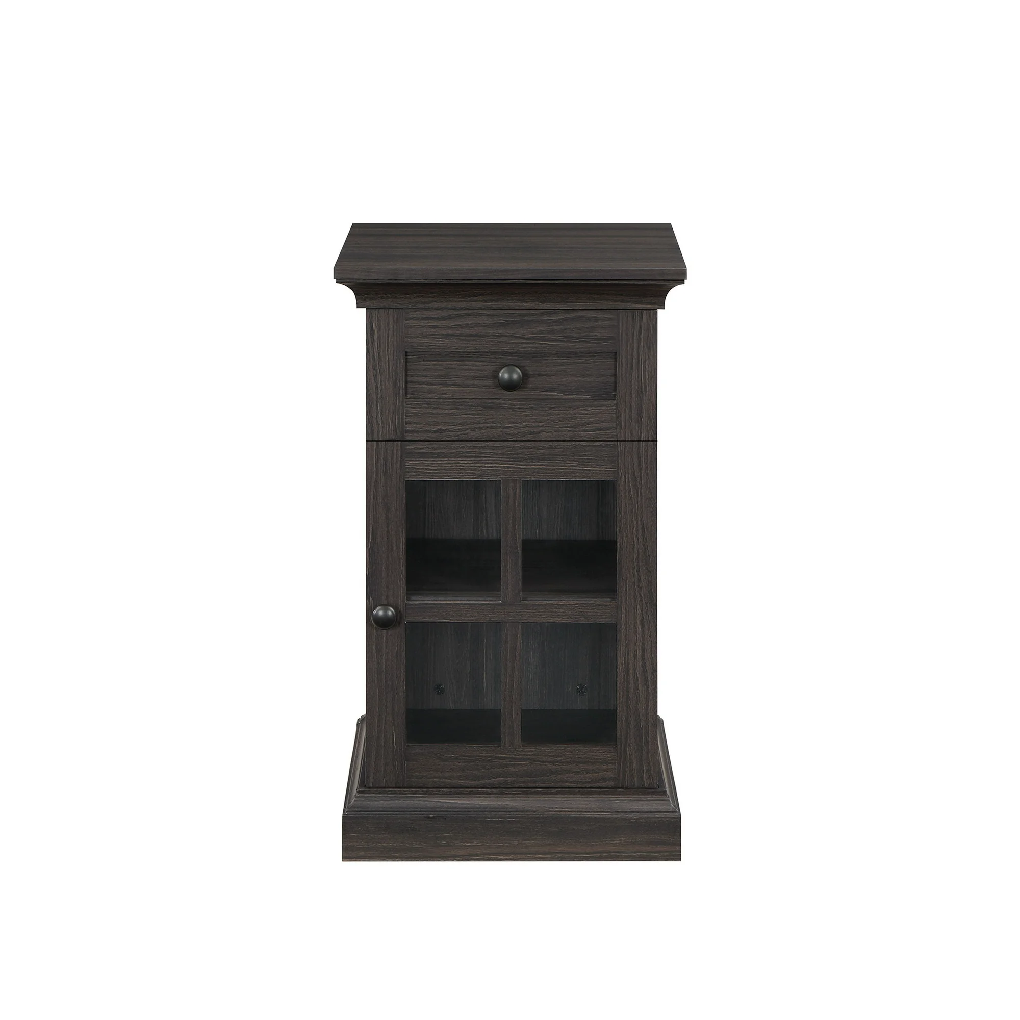 Better Homes & Gardens Canton End Table with USB, Tobacco Oak Finish