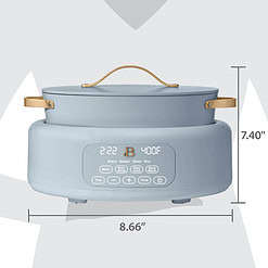Beautiful 10 in 1 6 Qt Electric Multi-Cooker, Cornflower Blue by Drew Barrymore