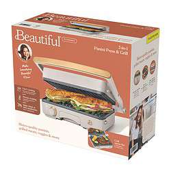 Beautiful 2-in-1 Panini Press & Grill, Porcini Taupe by Drew Barrymore