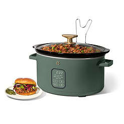 Beautiful 6 Qt Programmable Slow Cooker, Thyme Green by Drew Barrymore