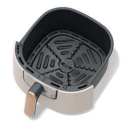 Beautiful 6 Qt Air Fryer with TurboCrisp Technology and Touch-Activated Display, Porcini Taupe by Drew Barrymore