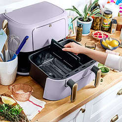 Beautiful 9 Qt TriZone Air Fryer, Lavender by Drew Barrymore
