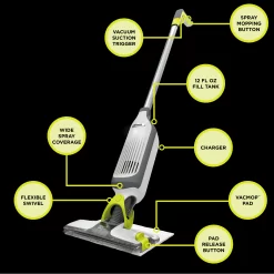 Shark VACMOP Cordless Hard Floor Vacuum Mop with Disposable VACMOP Pad VM200P12