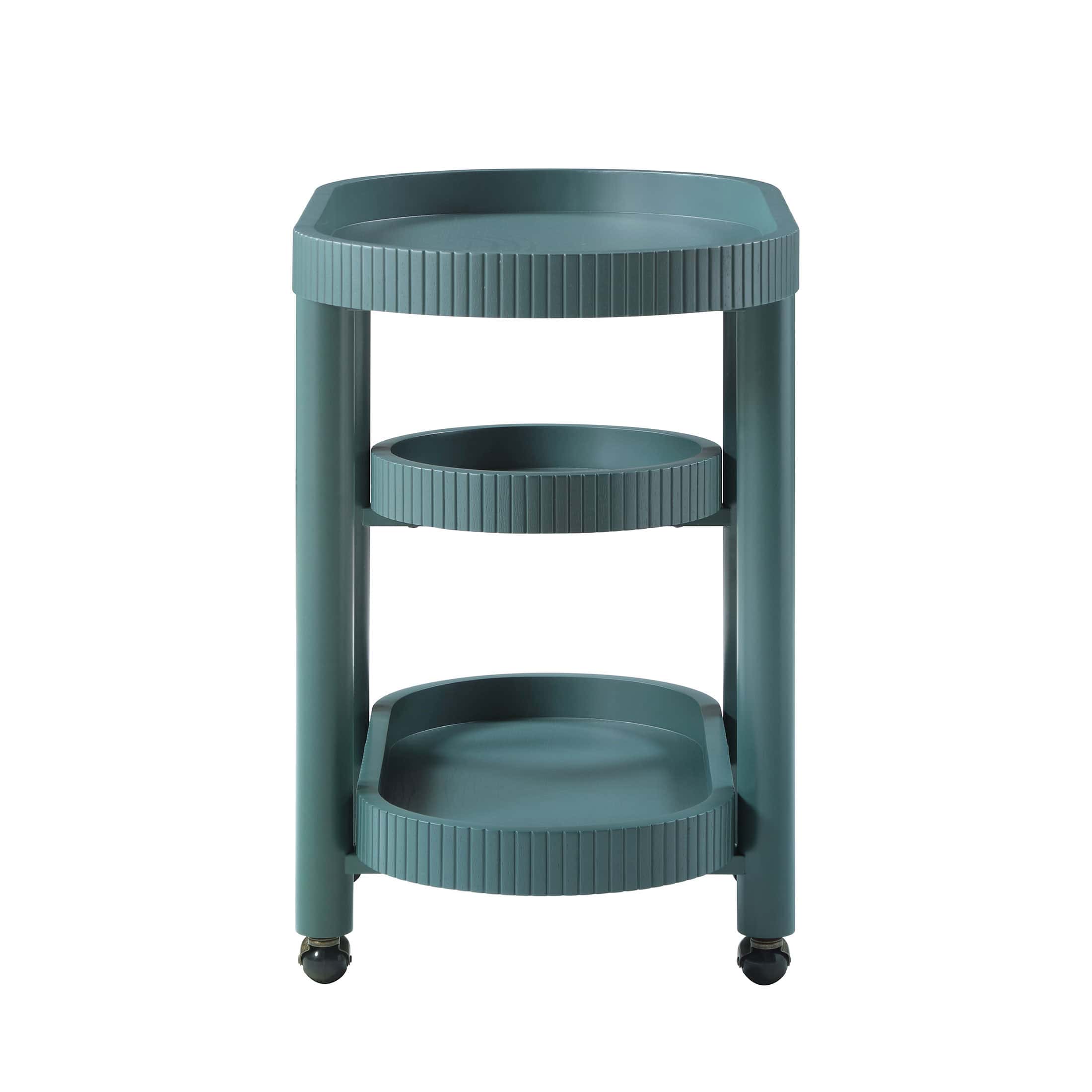 Beautiful Drew Bar Cart by Drew Barrymore, Thyme Green Finish