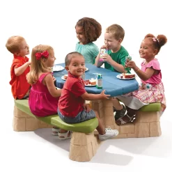 Step2 Naturally Playful Picnic Table with Removable Umbrella, Plastic