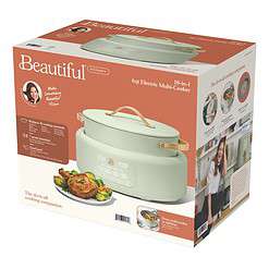 Beautiful 10 in 1 Electric Multi-Cooker, Sage Green by Drew Barrymore