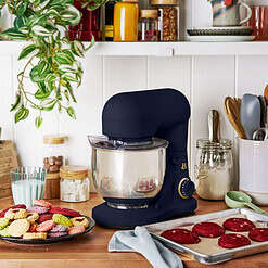 Beautiful 3.5 Qt Stand Mixer, Lightweight & Powerful with Tilt-Head, Starry Night by Drew Barrymore, Blue