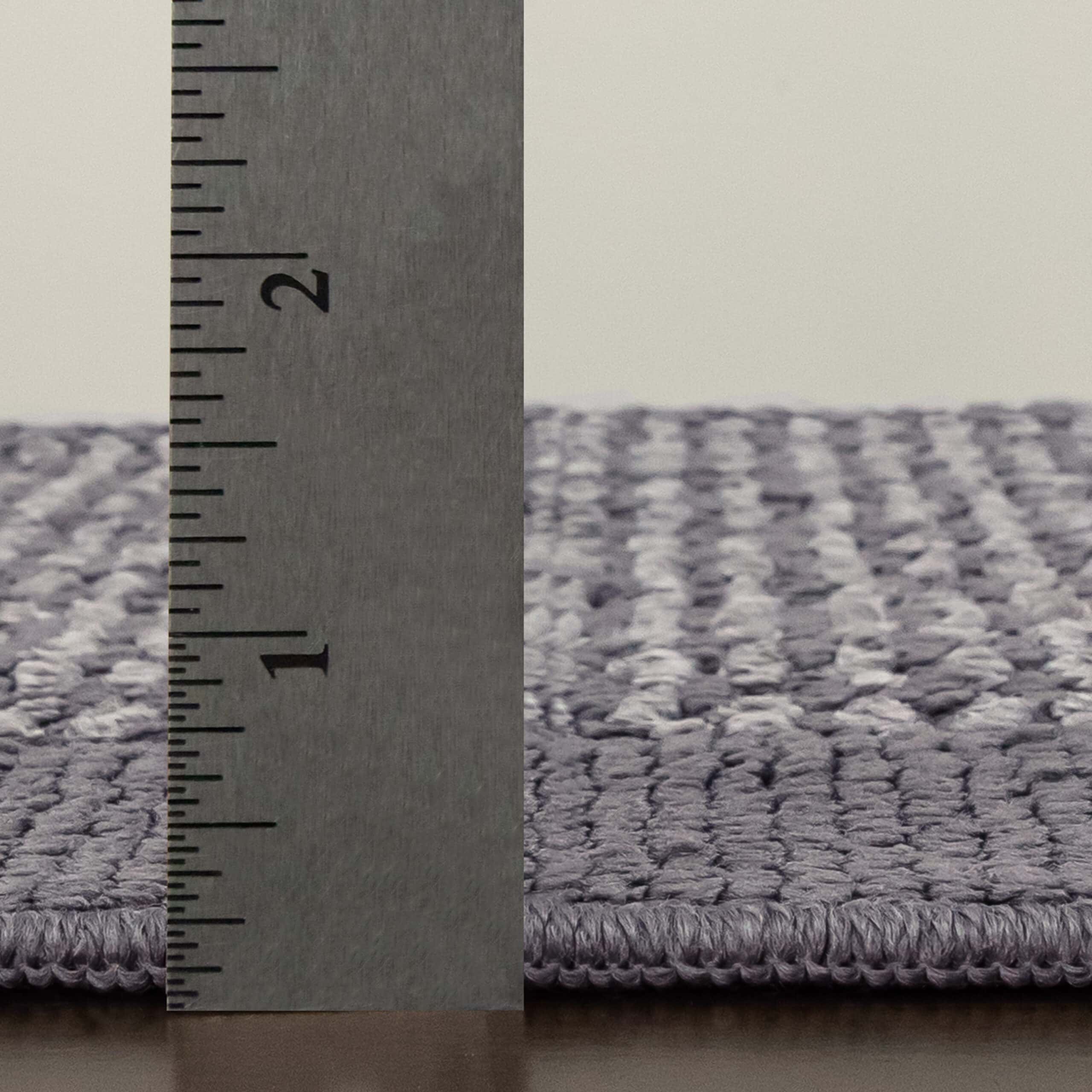 Mainstays Traditional Faux Sisal Olefin Gray Border Indoor Living Room Area Rug, 7'6"x10', Gray