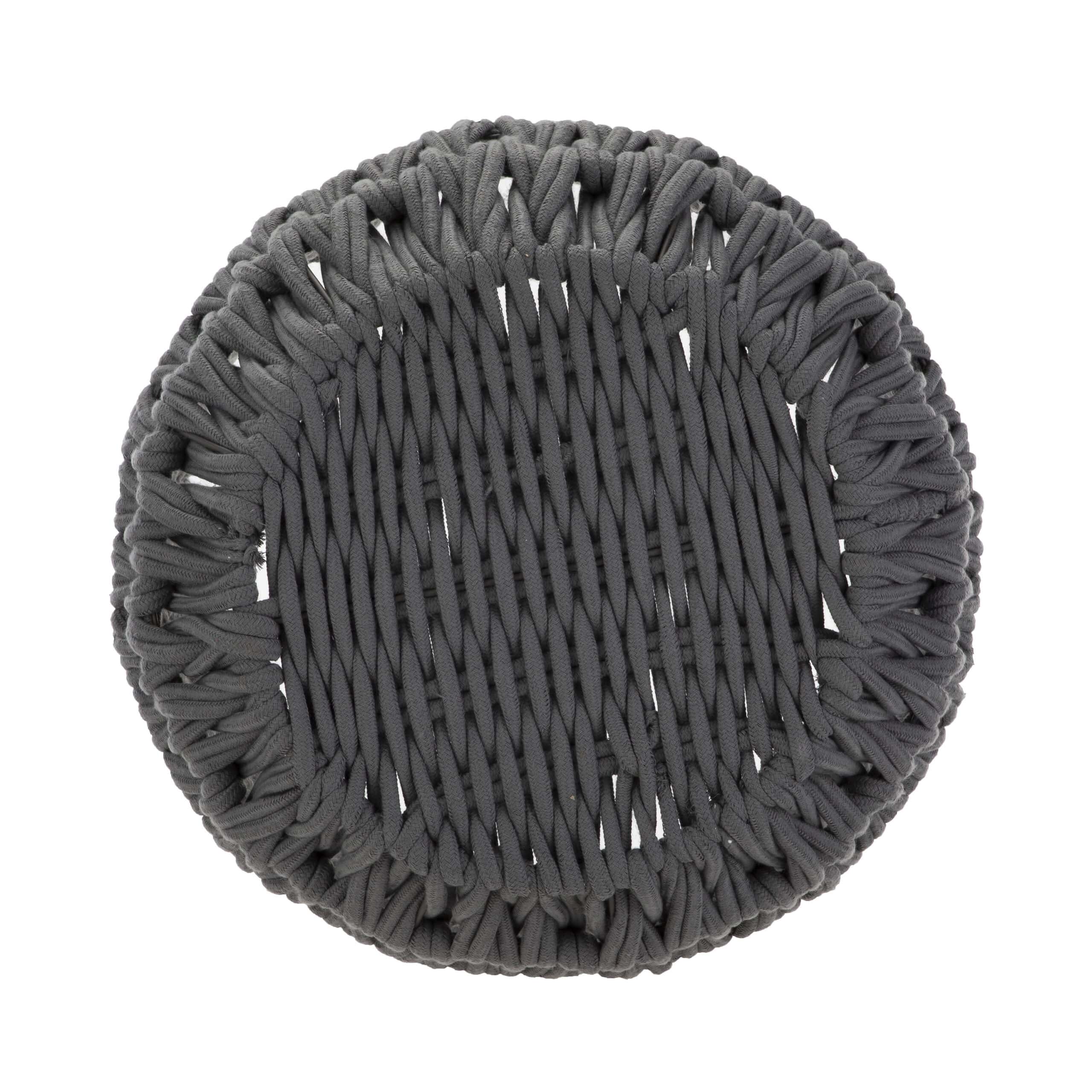 Better Homes & Gardens Extra Large Grey Woven Rope Decorative Storage Basket
