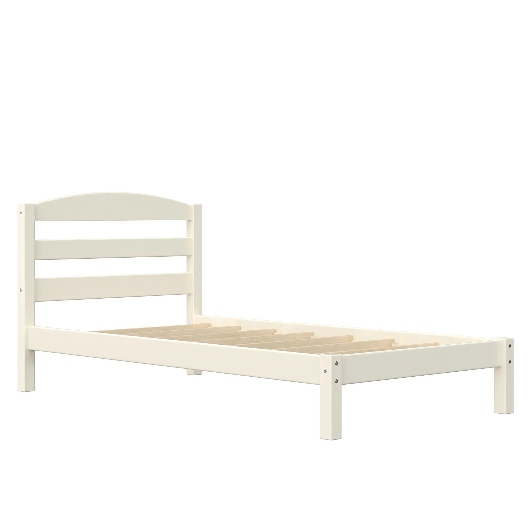 Better Homes & Gardens Leighton Kids Twin Size Bed, Wood Platform Bed Frame, Off-White