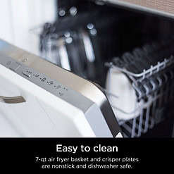 Ninja DZ070 Foodi 4-in-1 DualZone FlexBasket Air Fryer with 7-Qt MegaZone