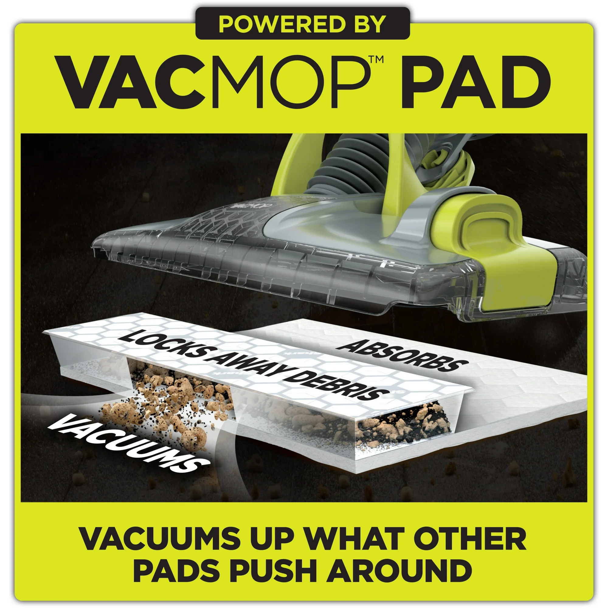 Shark VACMOP Cordless Hard Floor Vacuum Mop with Disposable VACMOP Pad VM200P12