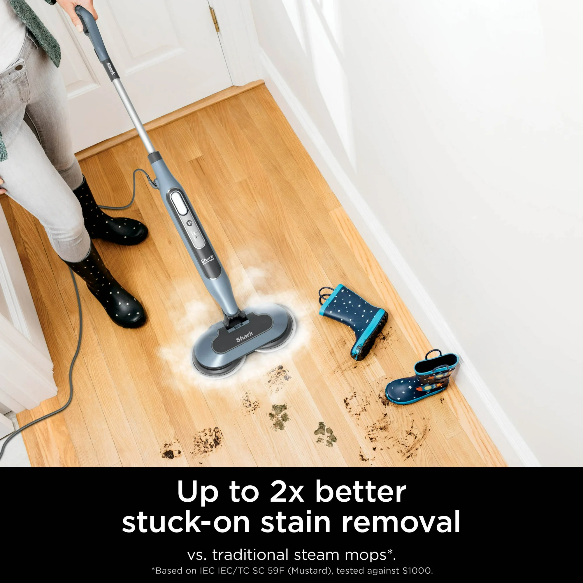 Shark Steam & Scrub All-in-One Scrubbing and Sanitizing Hard Floor Steam Mop S8000