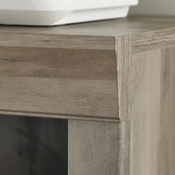 Better Homes & Gardens Glendale 5 Shelf Bookcase with Doors, Rustic Gray Finish