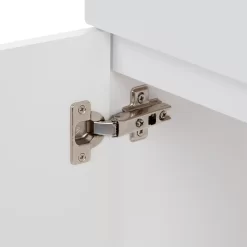 Project Source 24-in White Single Sink Bathroom Vanity with White Cultured Marble Top