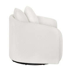 Beautiful Drew Kids Accent Chair by Drew Barrymore, Cream Bouclé Fabric