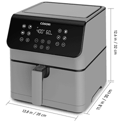 COSORI Pro II 5.8-Quart Smart Air Fryer, 12-in-1, Voice Control, Light Gray
