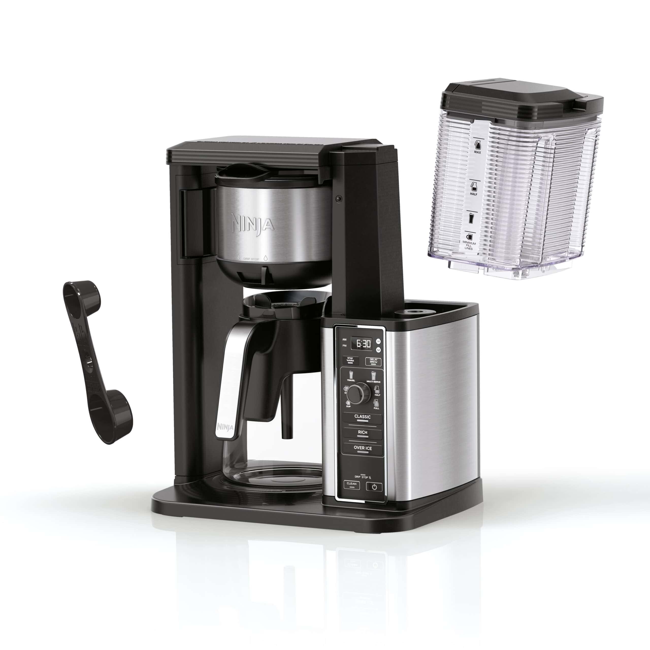 Ninja CM300 10 Cup Drip Coffee Maker, Hot & Iced Coffee, Stainless, Glass Carafe