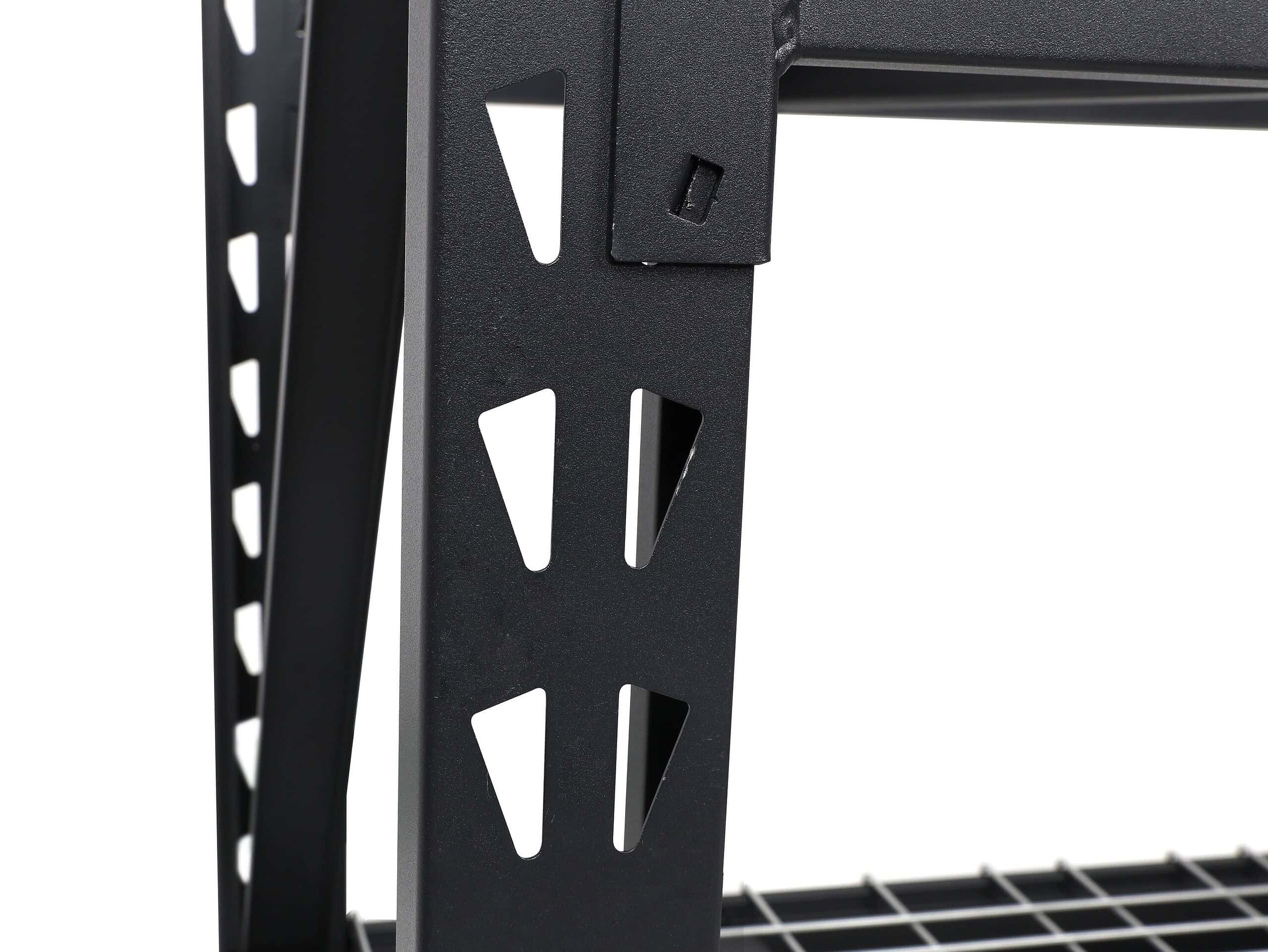 Kobalt Bolted Steel Heavy Duty 4-Tier Utility Shelving Unit (84-in W x 24-in D x 84-in H), Black, (1500-lb Capacity Per Shelf) - Image 3