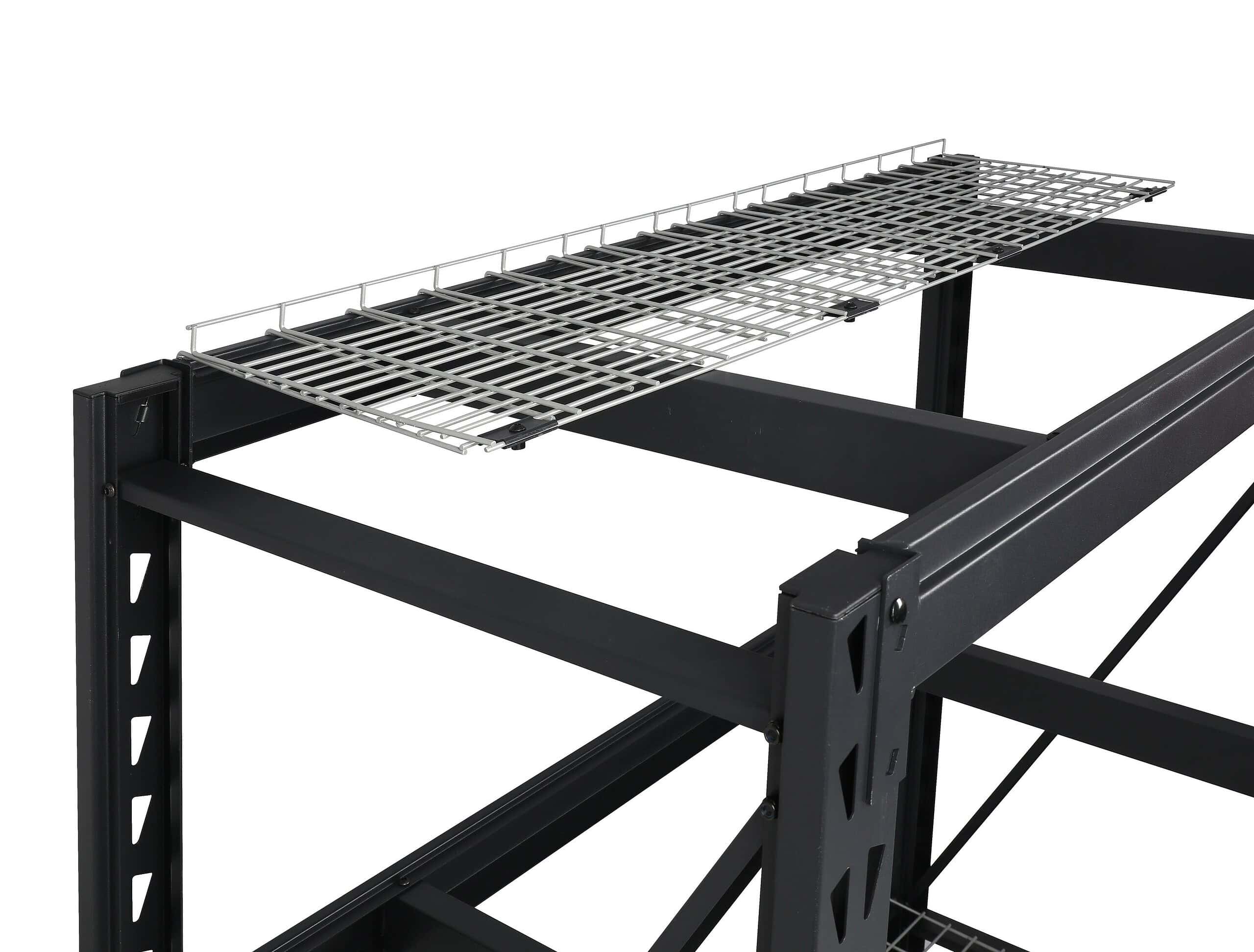 Kobalt Bolted Steel Heavy Duty 4-Tier Utility Shelving Unit (84-in W x 24-in D x 84-in H), Black, (1500-lb Capacity Per Shelf) - Image 4