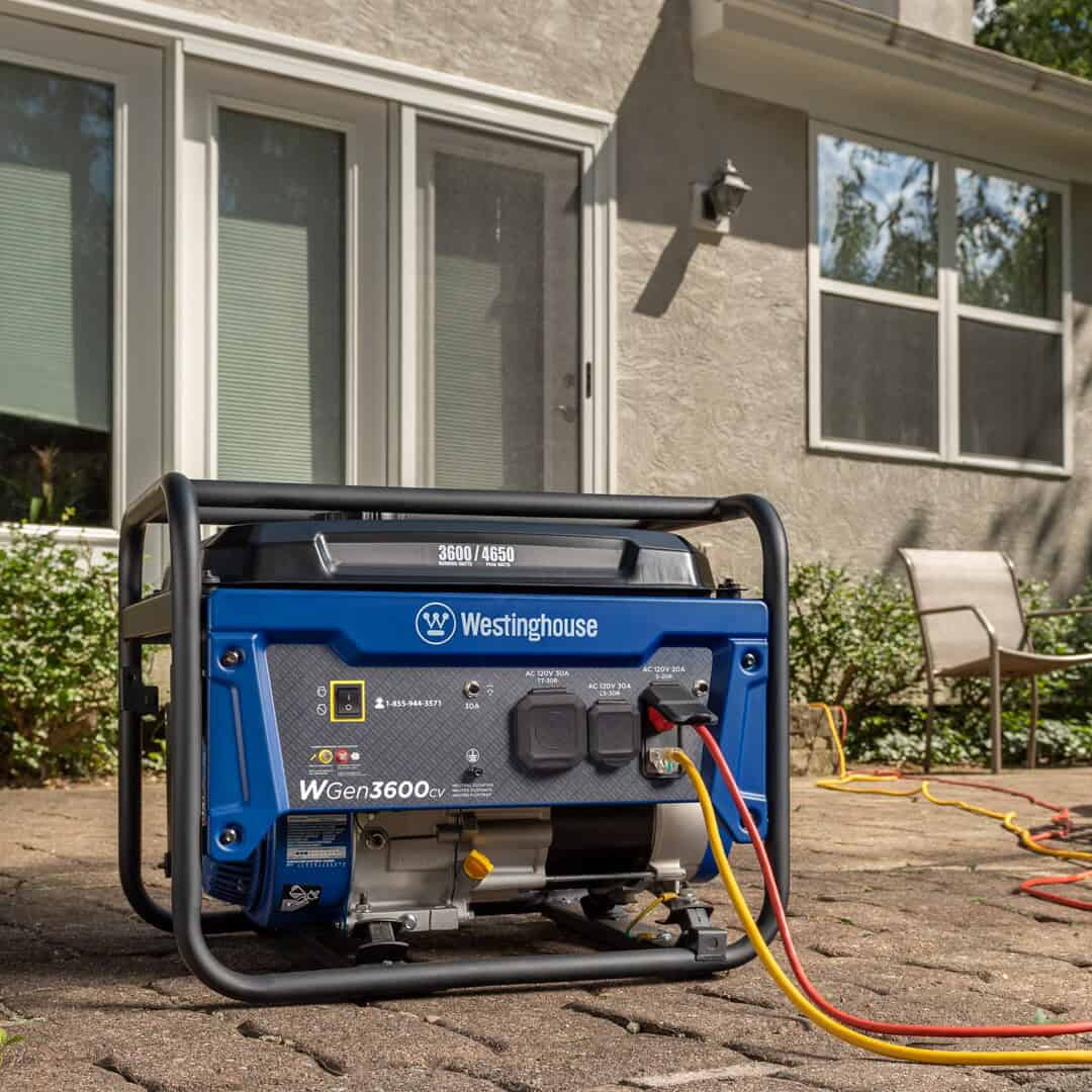 Westinghouse WGen3600cv Recoil Start 3600-Watt Single Fuel (Gasoline) Portable Generator - Image 4