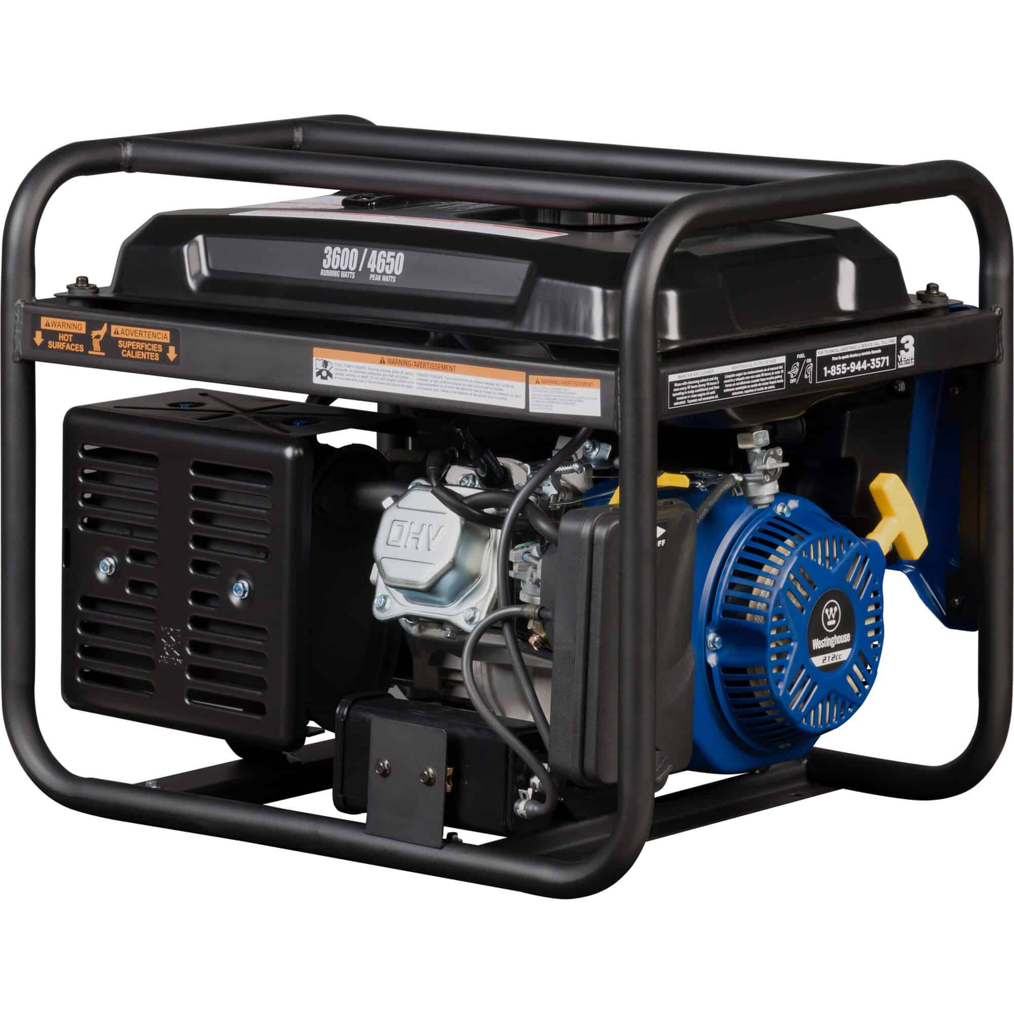 Westinghouse WGen3600cv Recoil Start 3600-Watt Single Fuel (Gasoline) Portable Generator - Image 10