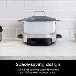 Ninja Foodi 6.5 qt Everyday PossibleCooker, Stainless Steel/White, Multi Cooker, Slow Cooker, MC1100