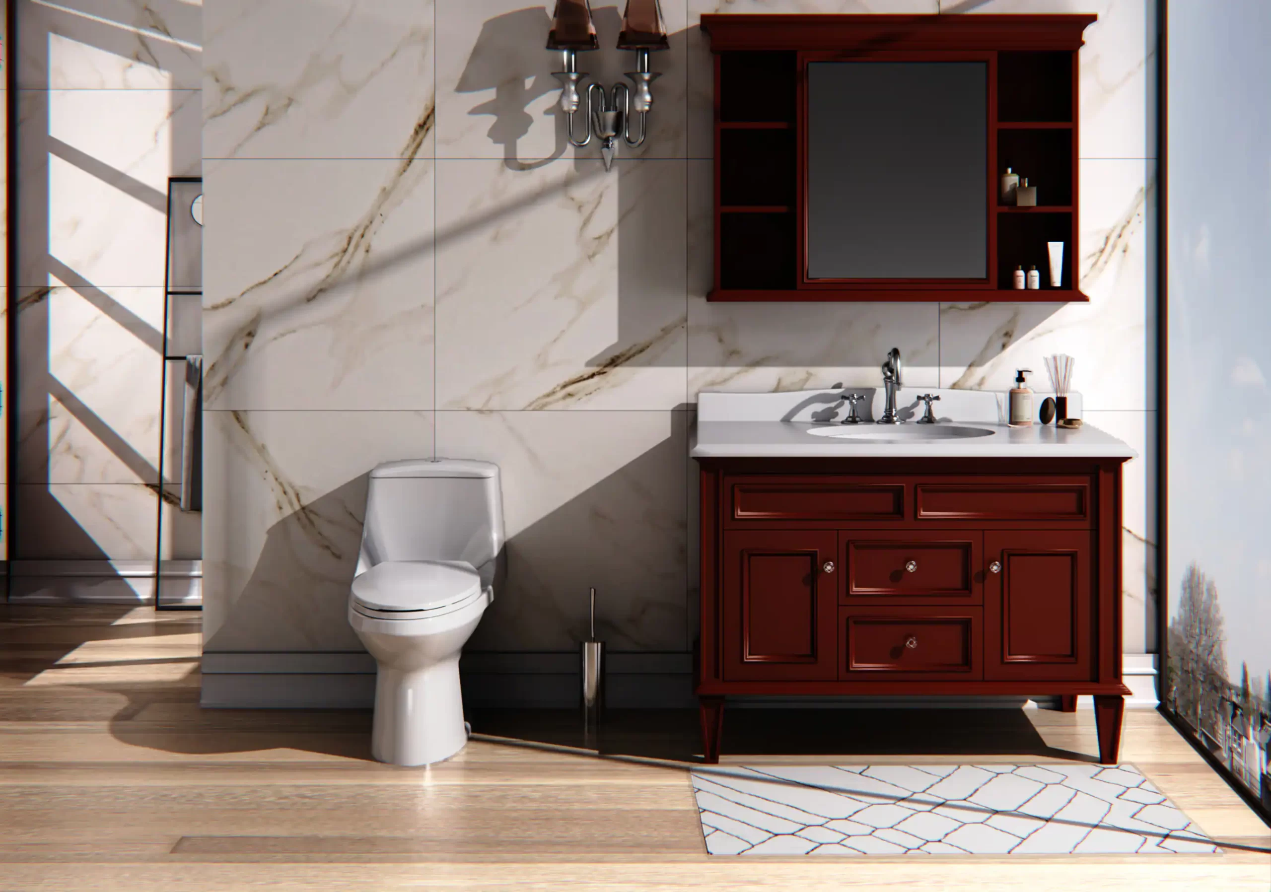 Project Source Laporte White Dual Flush Elongated Chair Height 1-Piece Toilet 12-in Rough-In WaterSense 1.6-GPF