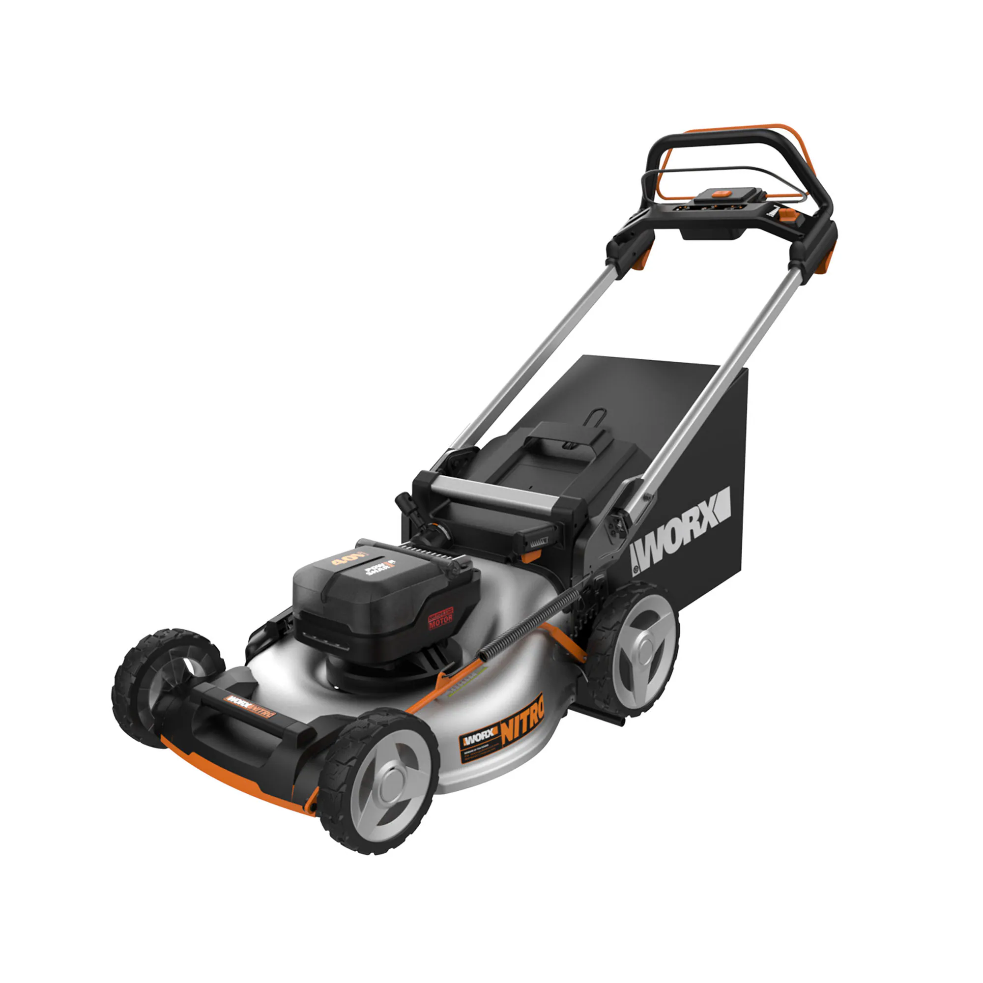 WORX Nitro Power Share 40-volt 21-in Cordless Self-propelled Lawn Mower 5 Ah (2-Batteries and Charger Included)