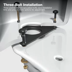 KOHLER Highline White Elongated Chair Height 2-piece Soft Close Toilet 12-in Rough-In WaterSense 1.28-GPF
