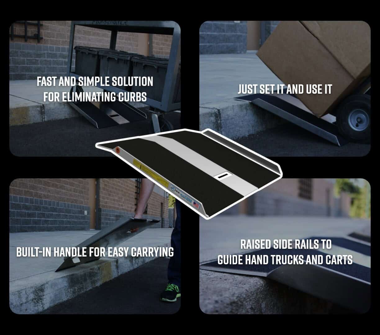 EZ-ACCESS 2.28-ft x 2.25-ft 1000 Lbs. Capacity Loading Ramp