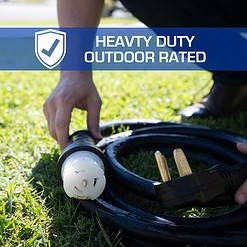 DuroMax 50-Amp 15-Foot 6-Gauge 14-50 CS6364 Heavy Duty Home Power Backup Generator Cord
