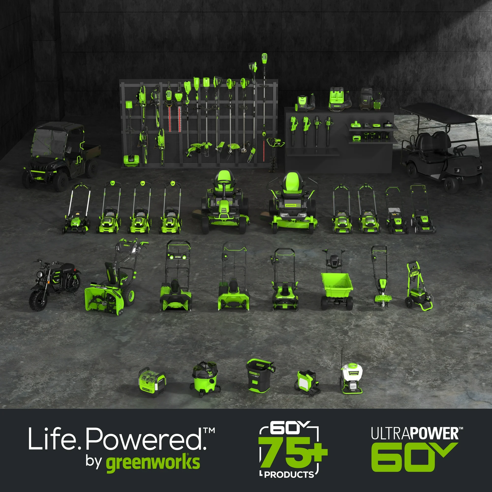 Greenworks 60V 16" String Trimmer & 630 CFM 170 MPH Blower Combo Kit with 2.5Ah Battery & 3 Amp Charger 1359802 - Image 19