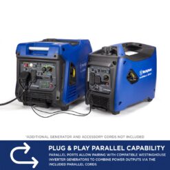 Westinghouse WH3700iXLTc Recoil Start 3000-Watt Single Fuel (Gasoline) Inverter Generator