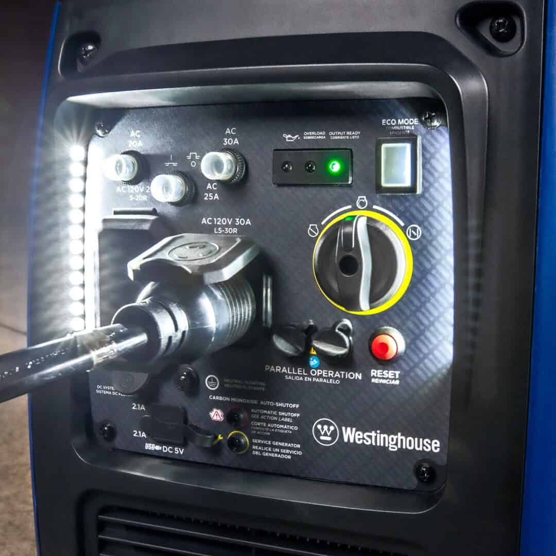 Westinghouse WH3700iXLTc Recoil Start 3000-Watt Single Fuel (Gasoline) Inverter Generator