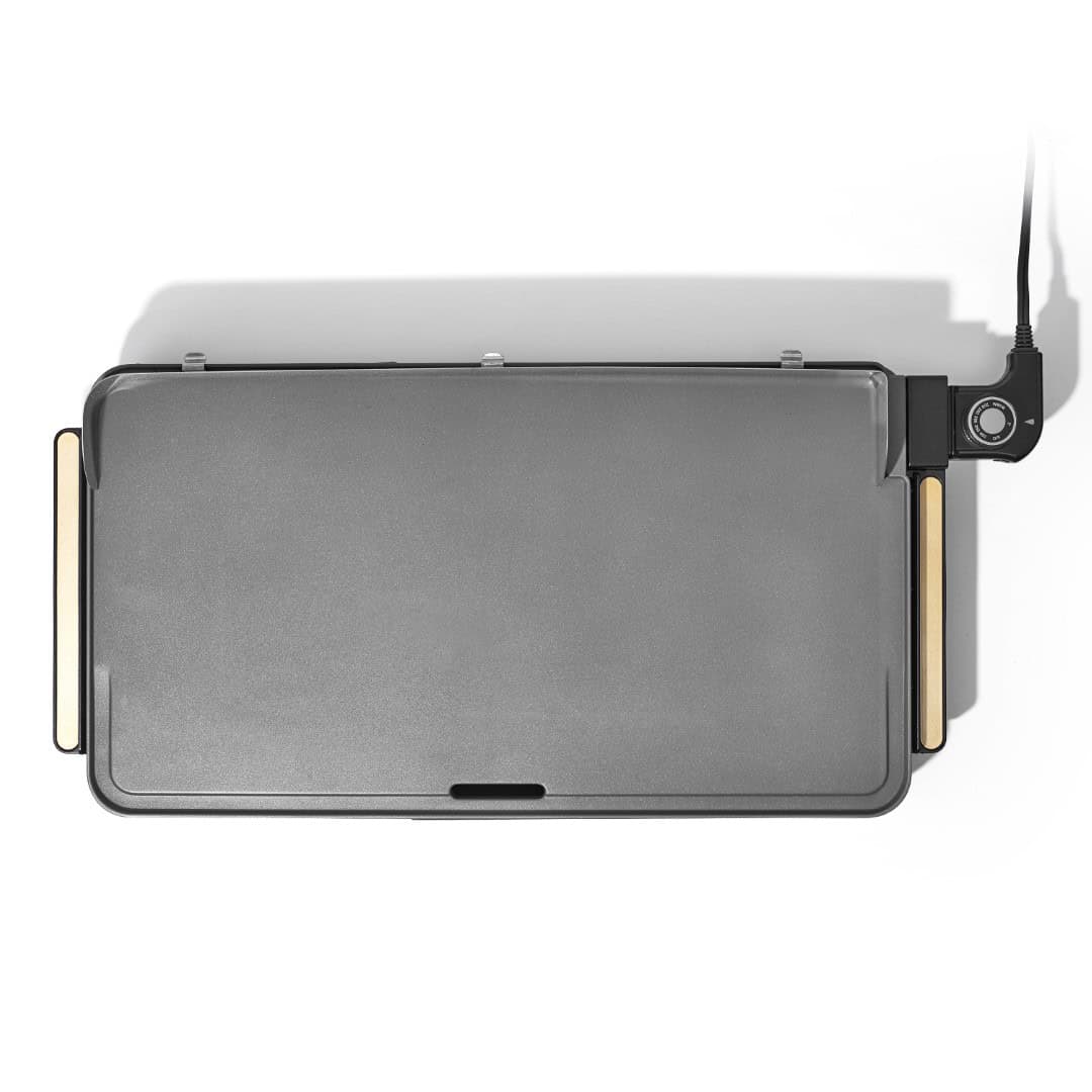 Beautiful XL Electric Griddle 12" x 22"- Non-Stick, Black Sesame by Drew Barrymore