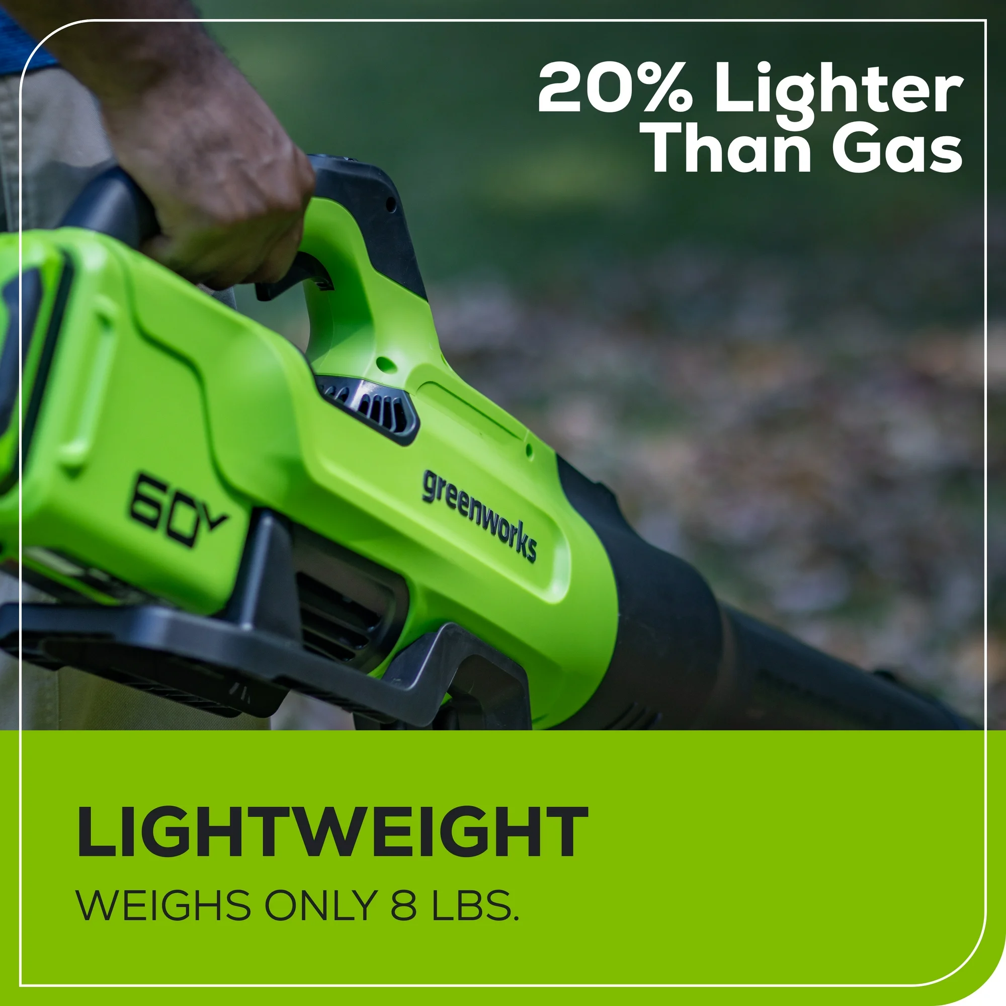 Greenworks 60V 16" String Trimmer & 630 CFM 170 MPH Blower Combo Kit with 2.5Ah Battery & 3 Amp Charger 1359802 - Image 6