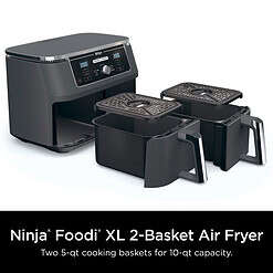 Ninja Foodi 6-in-1 10-qt. XL 2-Basket Air Fryer with DualZone Technology, DZ401