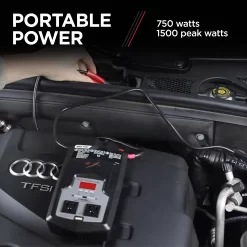 Schumacher Electric 750-Watt Power Inverter with GFCI Safety Circuit, Converts Vehicle Power to 120VAC Household Power