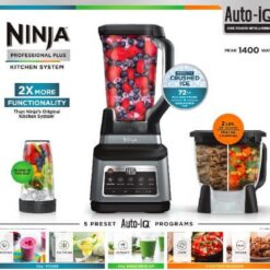 Ninja BN800 Professional Plus Kitchen System with Auto-iQ and 72 oz.* Total Crushing Blender Pitcher