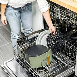 Beautiful 6 Qt Air Fryer with TurboCrisp Technology and Touch-Activated Display, Sage Green by Drew Barrymore