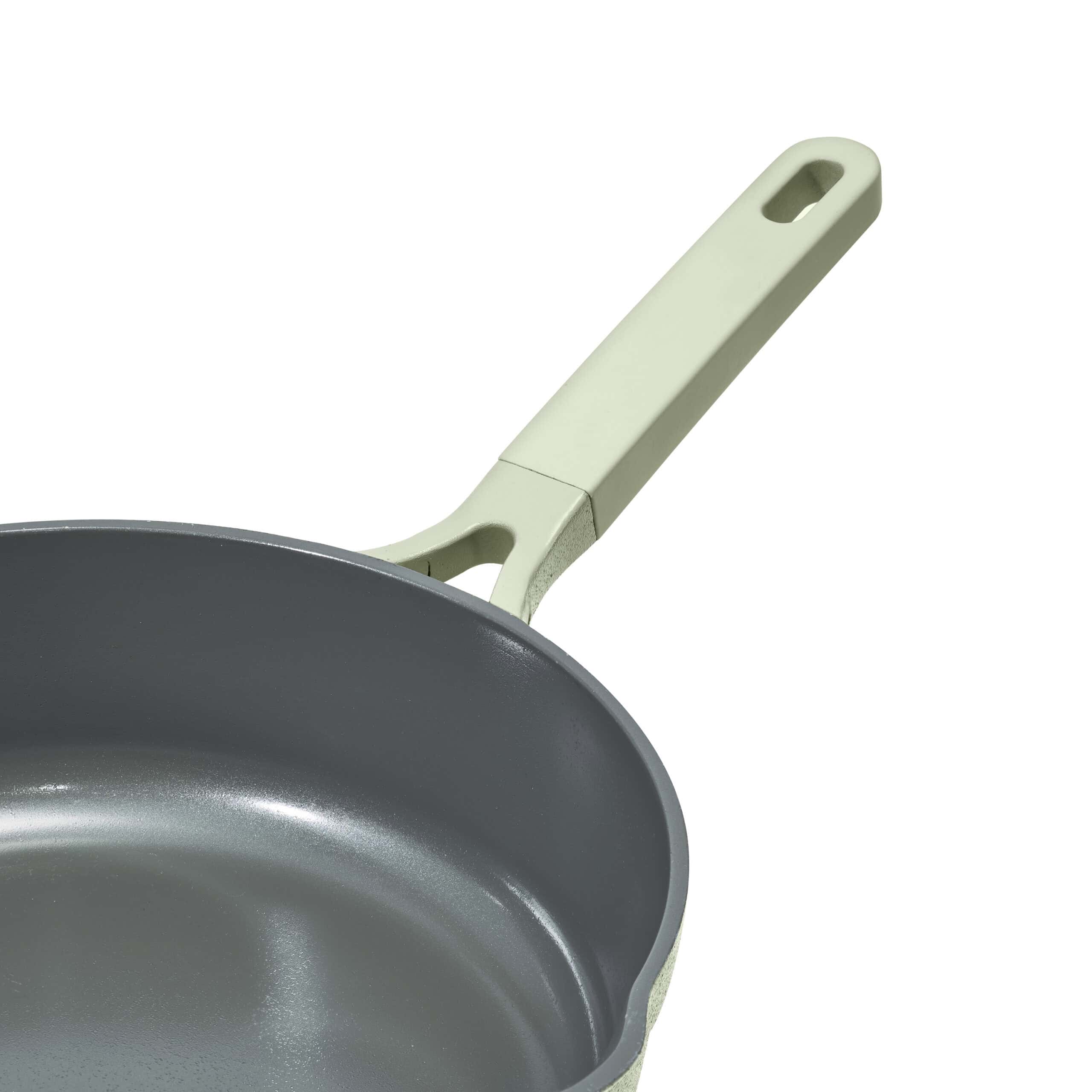 Beautiful All-in-One 4 QT Hero Pan with Steam Insert, 3 Pc Set, Sage Green by Drew Barrymore