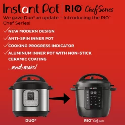 Instant Pot RIO Chef Series 6 Qt Pressure Cooker and Multi-Cooker