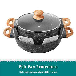 The Pioneer Woman Prairie Signature 14-Piece Cast Aluminum Cookware Set, Charcoal Speckle