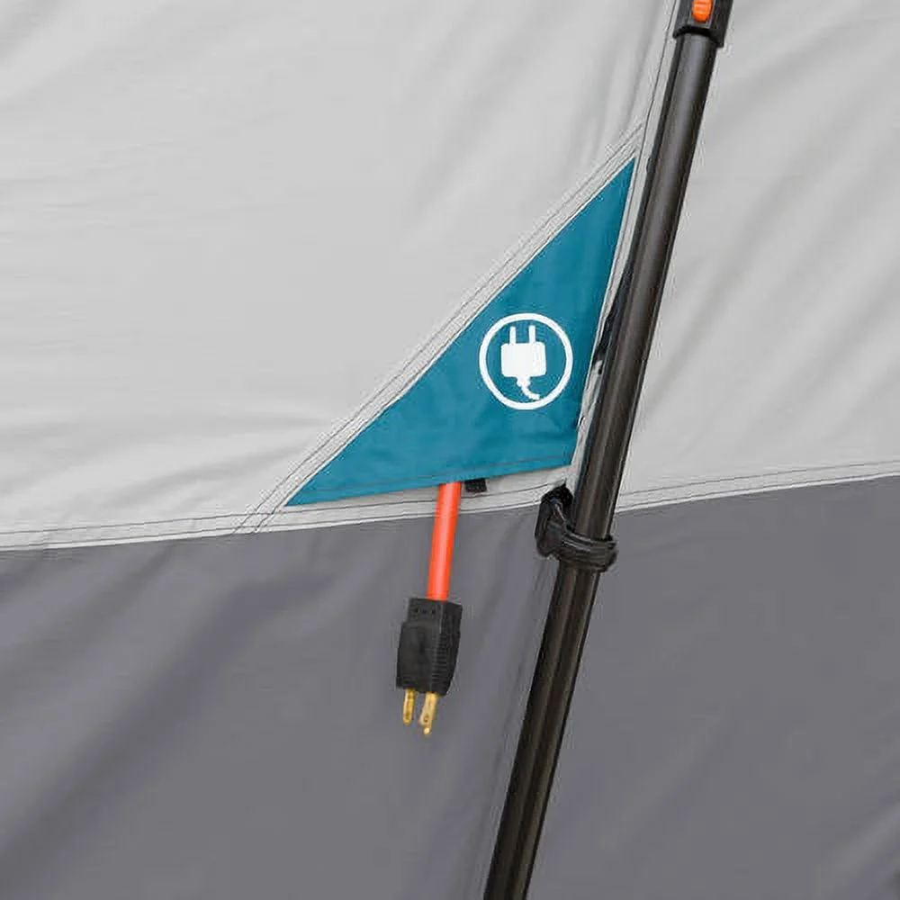 Ozark Trail 20' x 10' Instant Cabin Tent in Gray and Teal, Sleeps 12 - Image 4