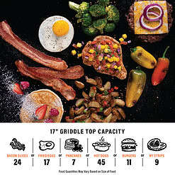 Blackstone Adventure Ready Single Burner 17” Tabletop Griddle with Non Slip Feet