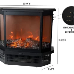Patio Premier 5000-BTU 120-Volt Black Steel Electric Patio Heater
