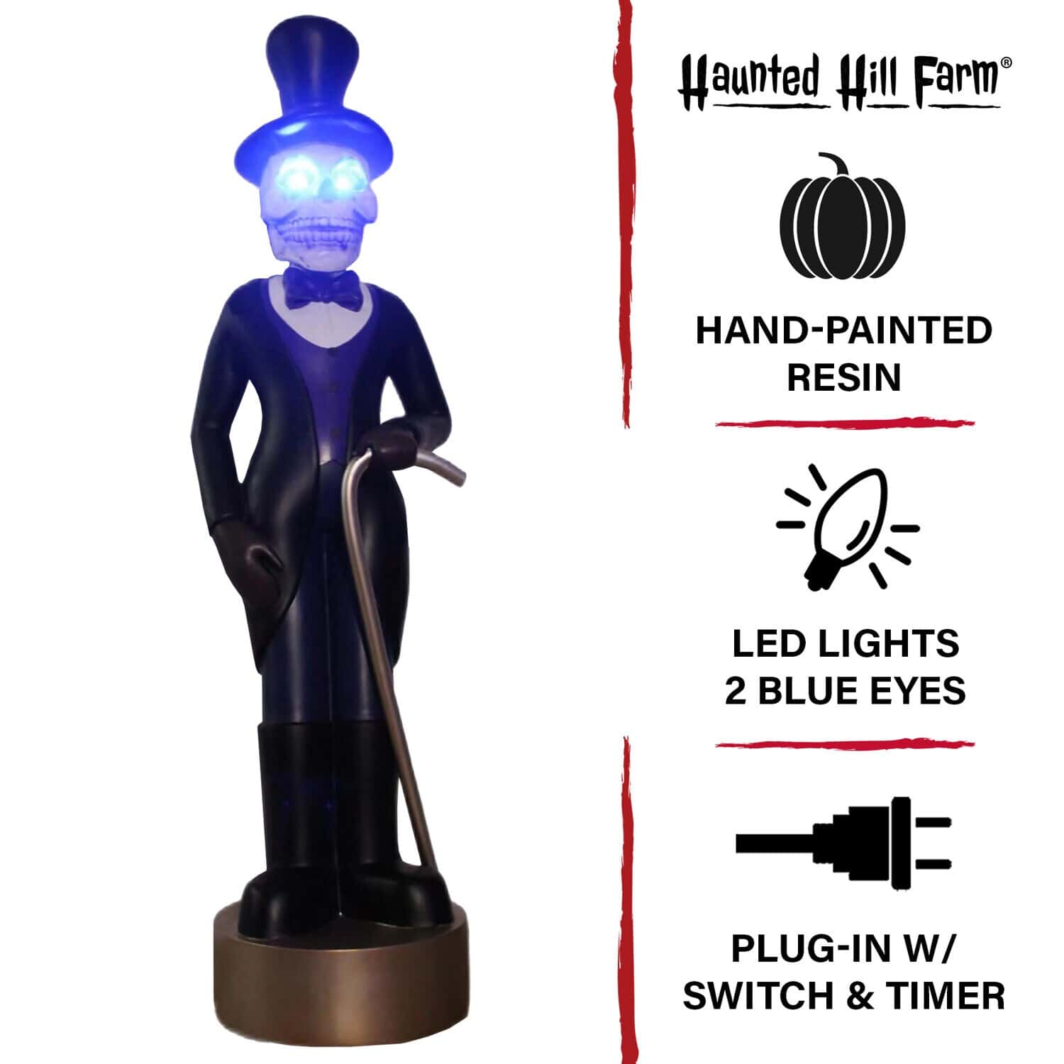 Haunted Hill Farm 4-ft Freestanding Skeleton Animatronic