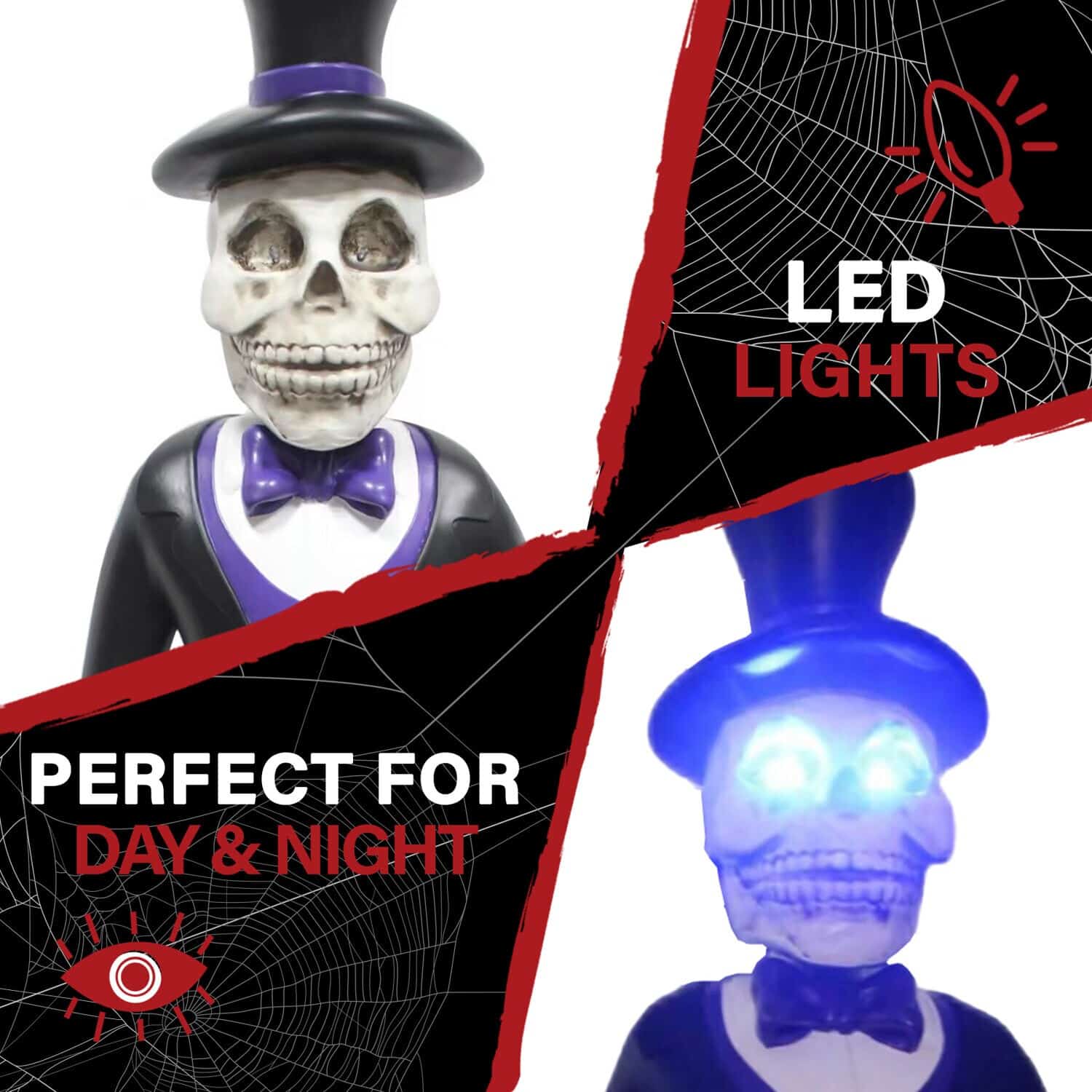 Haunted Hill Farm 4-ft Freestanding Skeleton Animatronic